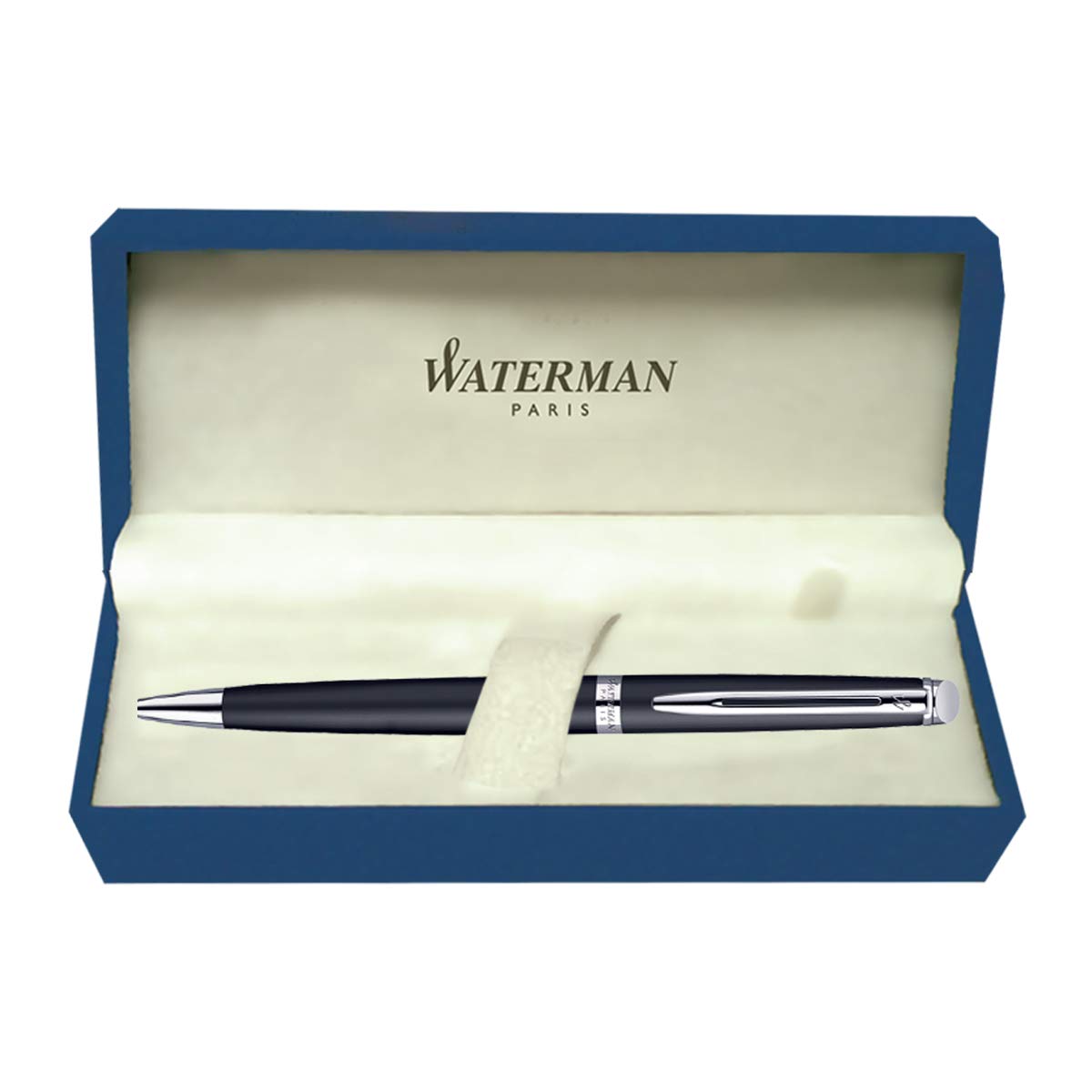 Waterman Hémisphère Ballpoint Pen – Metal & Black CT