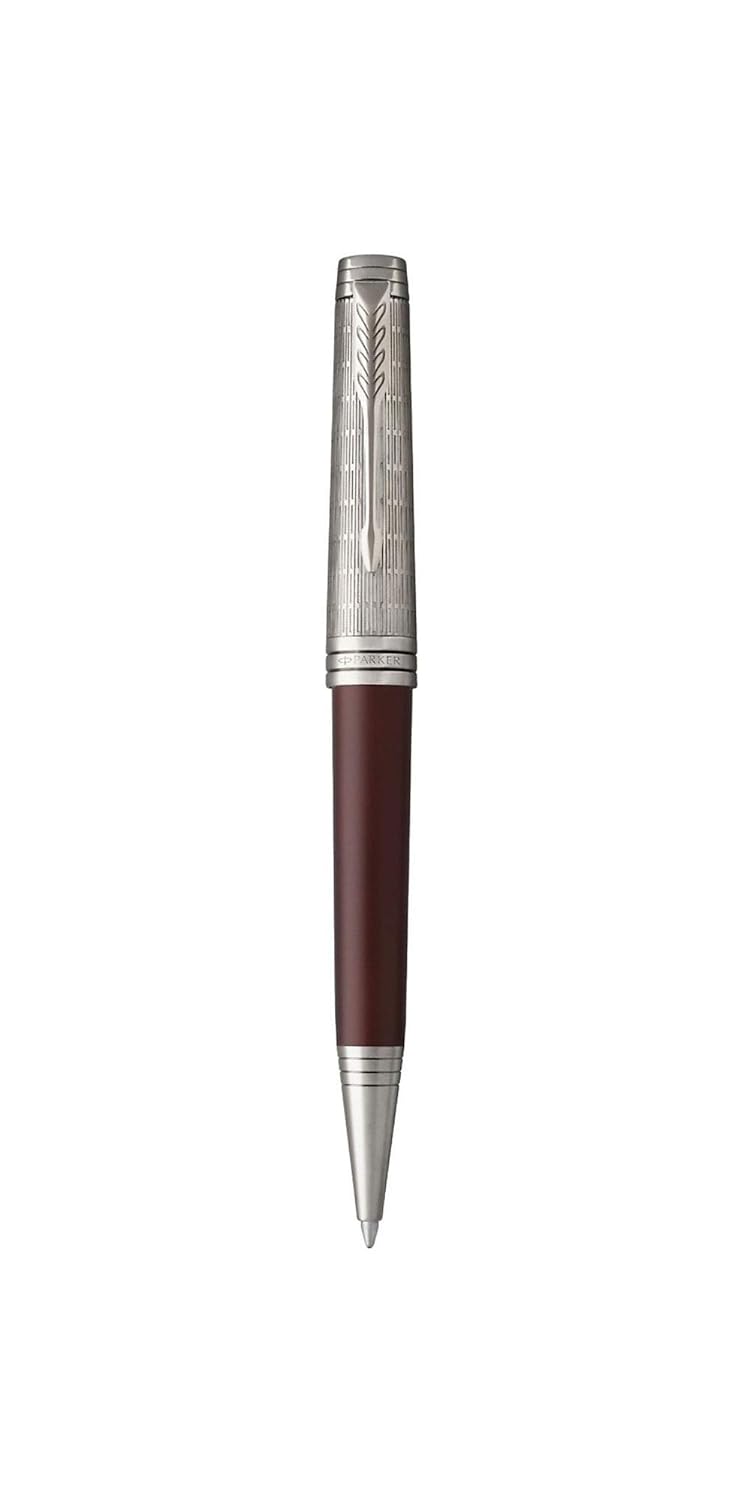 Parker IM Custom Ballpoint Pen – Crimson Red (Medium Point)
