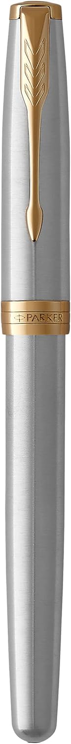 Parker Sonnet Rollerball Pen – Stainless Steel with Gold Trim