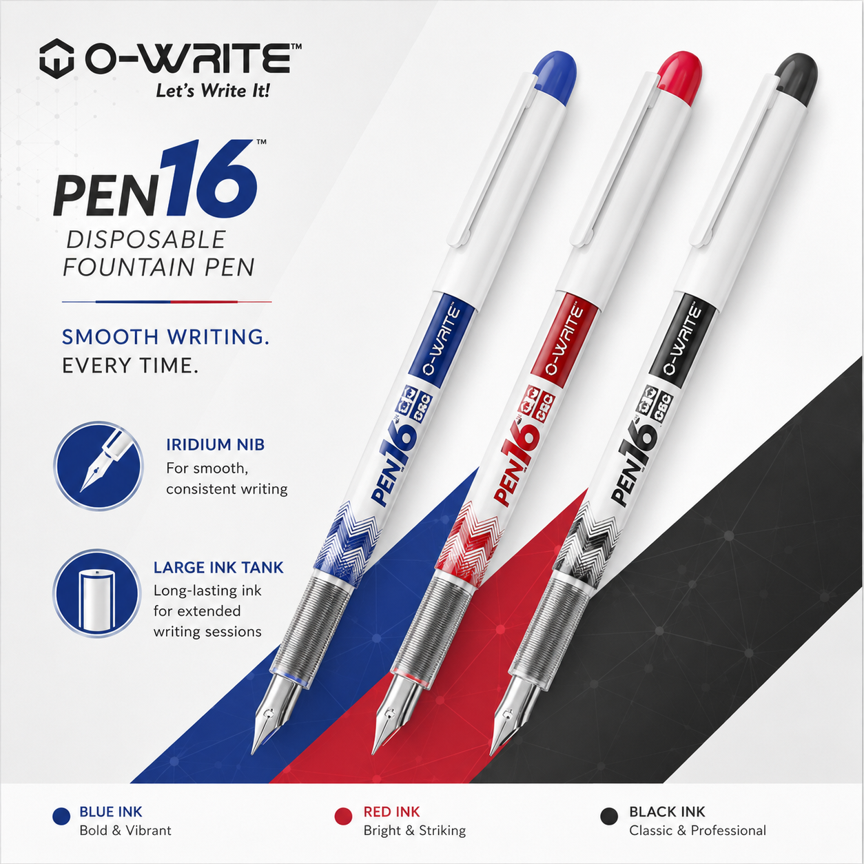 ORO O-Write PEN16 Disposable Fountain Pen