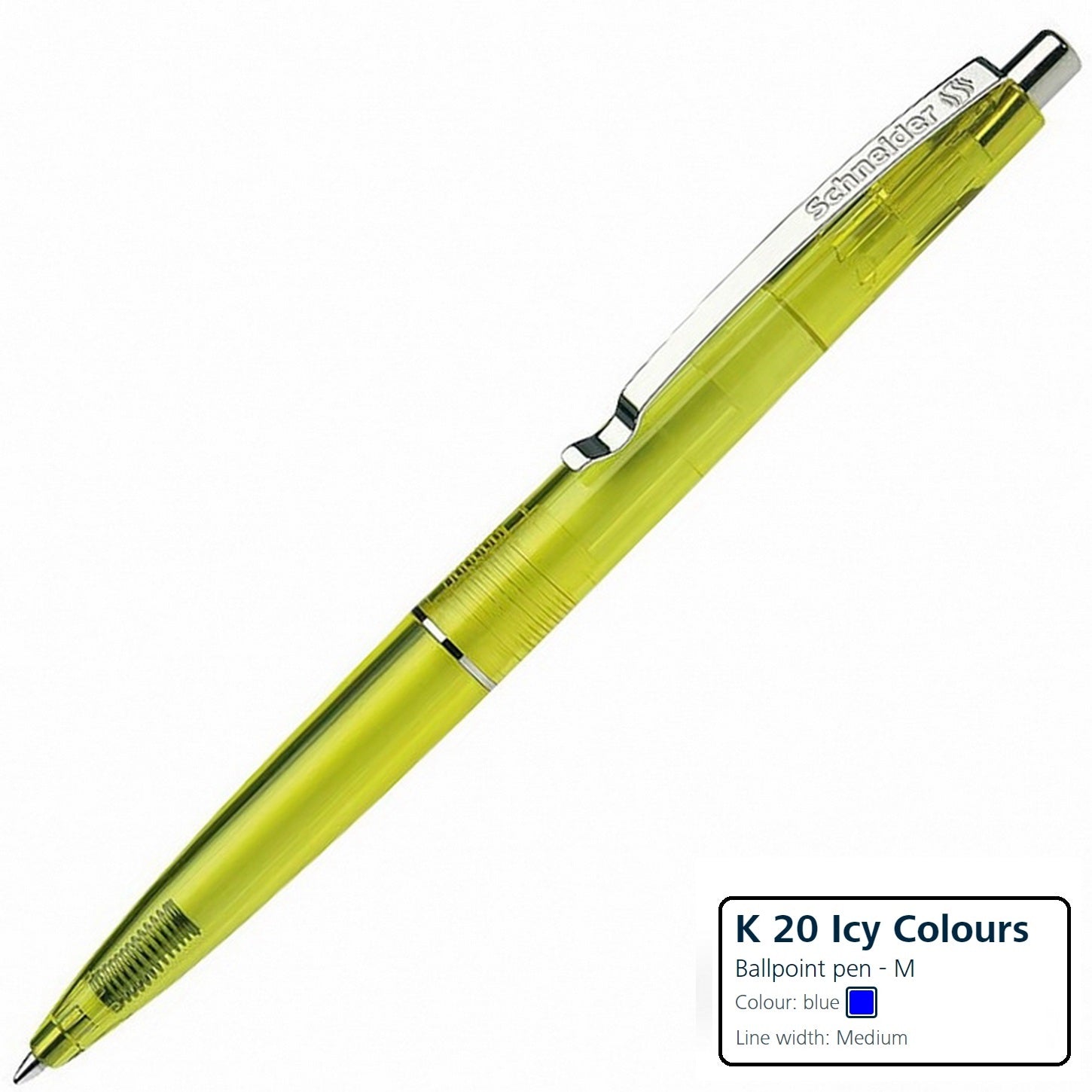 Schneider K20 Icy Ballpoint Pen | Medium Tip | Multiple Colours