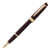 Cross Bailey Light Fountain Pen – Polished Burgundy Resin | Gold Trim | Medium Nib
