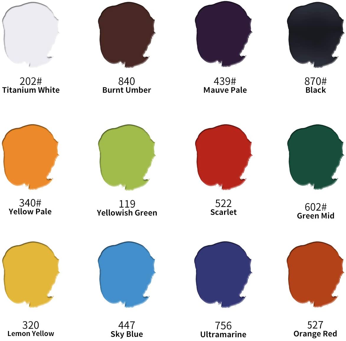 Keep Smiling Acrylic Paint 30ml Set Of 12