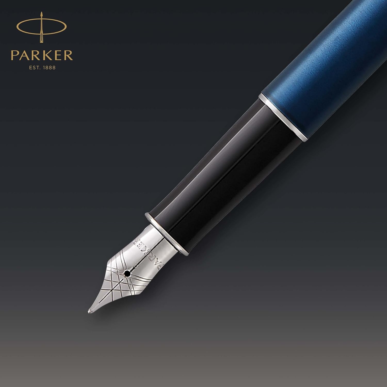 Parker Sonnet Fountain Pen – Blue Lacquer Palladium Trim, Medium Nib