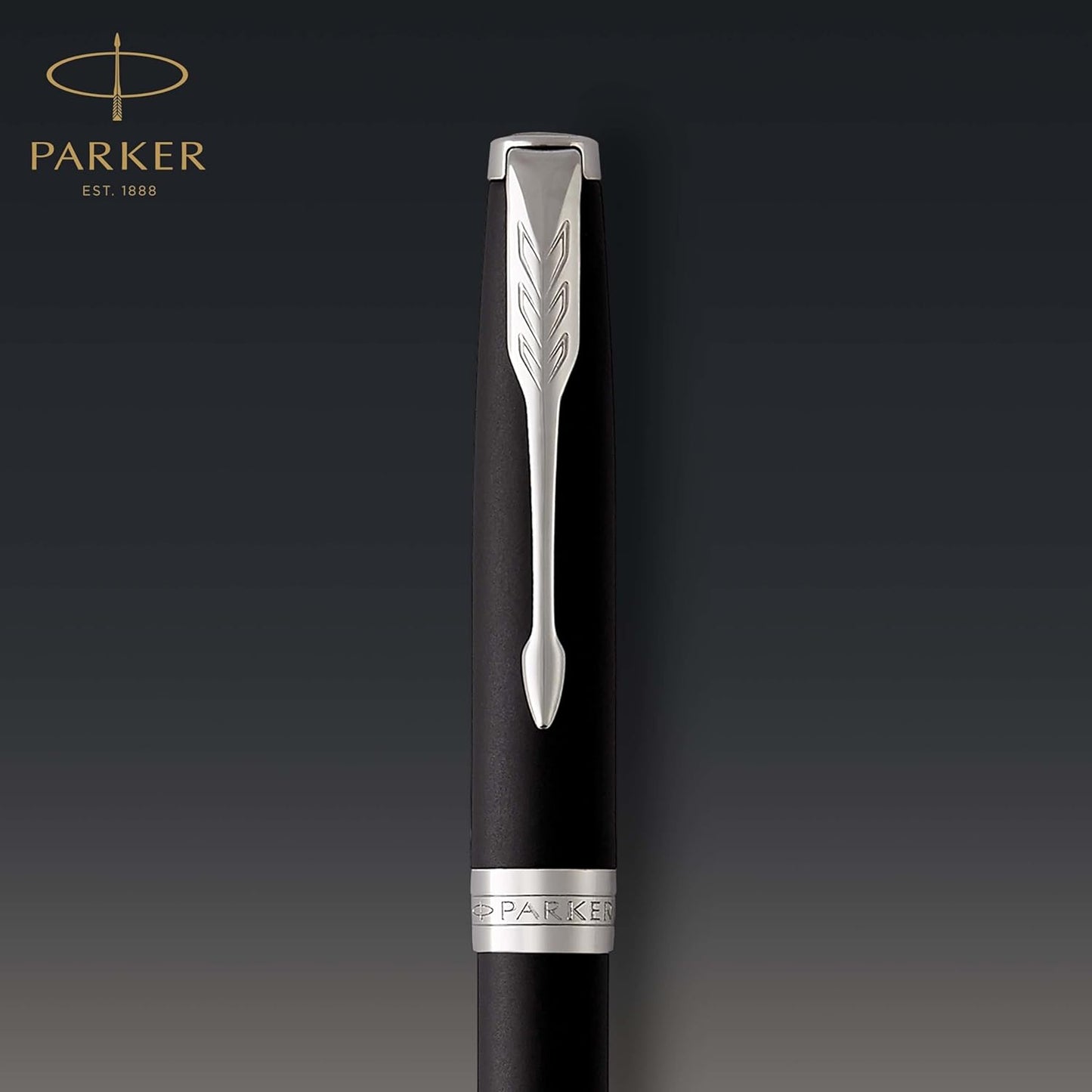 Parker Sonnet Ballpoint Pen – Matte Black with Chrome Trim