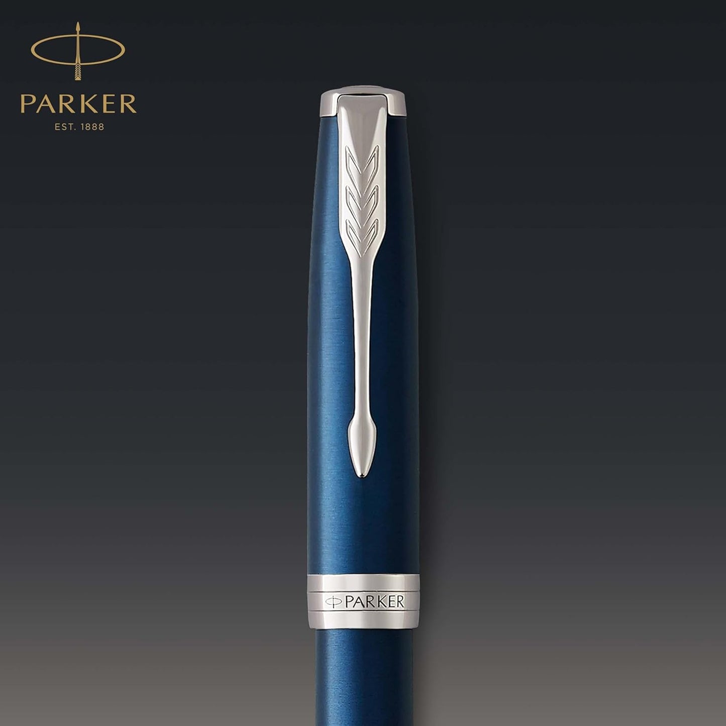 Parker Sonnet Fountain Pen – Blue Lacquer Palladium Trim, Medium Nib