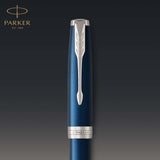 Parker Sonnet Fountain Pen – Blue Lacquer Palladium Trim, Medium Nib