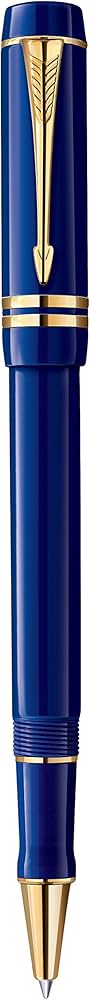 Parker Duofold International Fountain Pen – Lapis Lazuli (Fine 18K Solid Gold Nib)