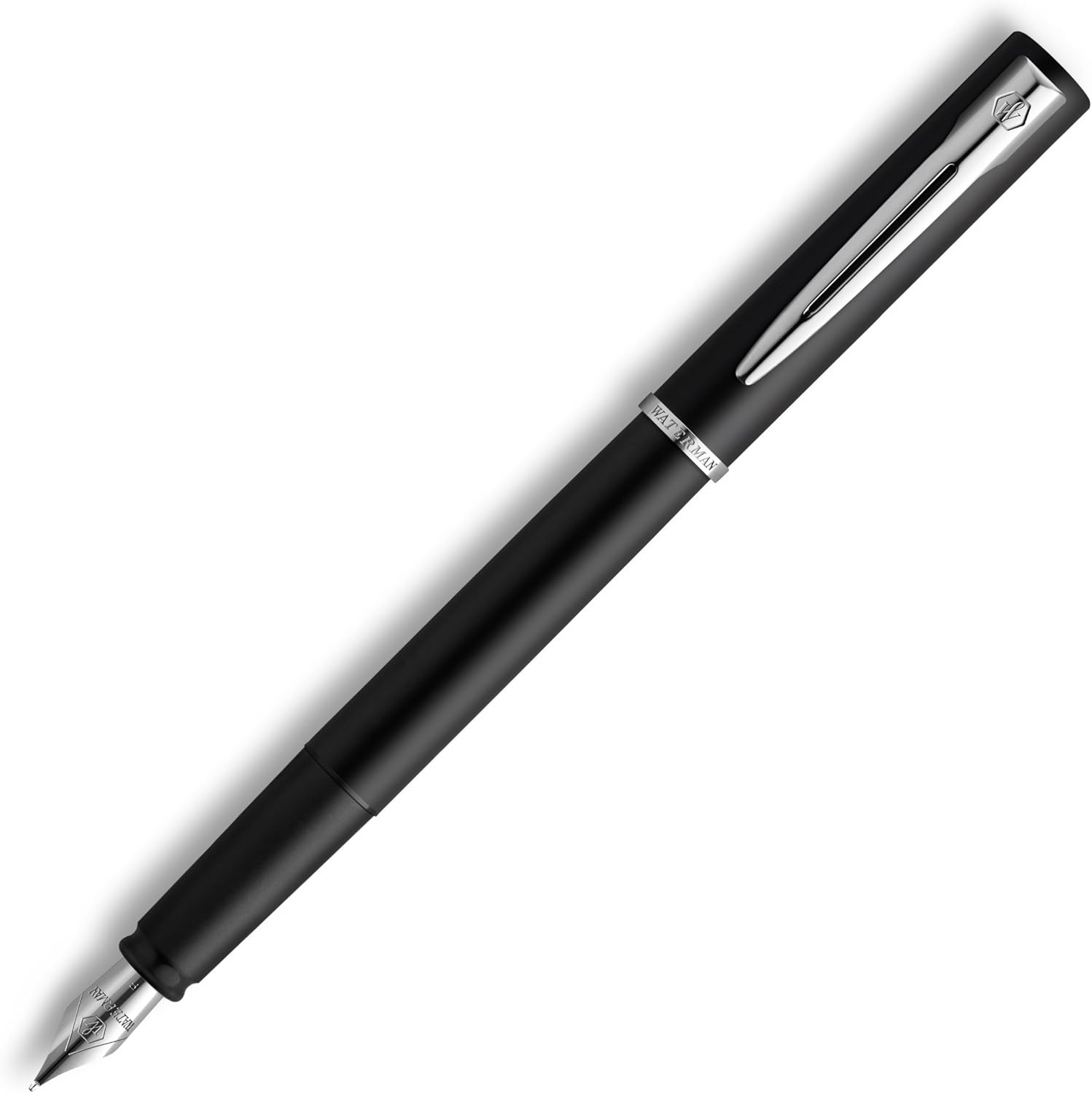 Waterman Allure Fountain Pen | Black Lacquer | Fine Nib | Blue Ink