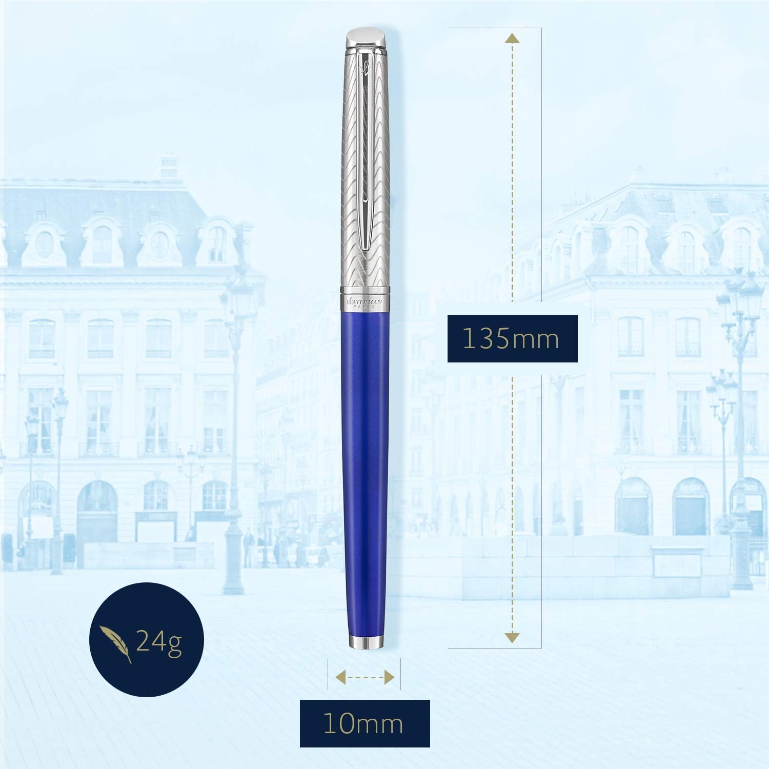 Waterman Hémisphère Deluxe Fountain Pen – Blue Wave CT