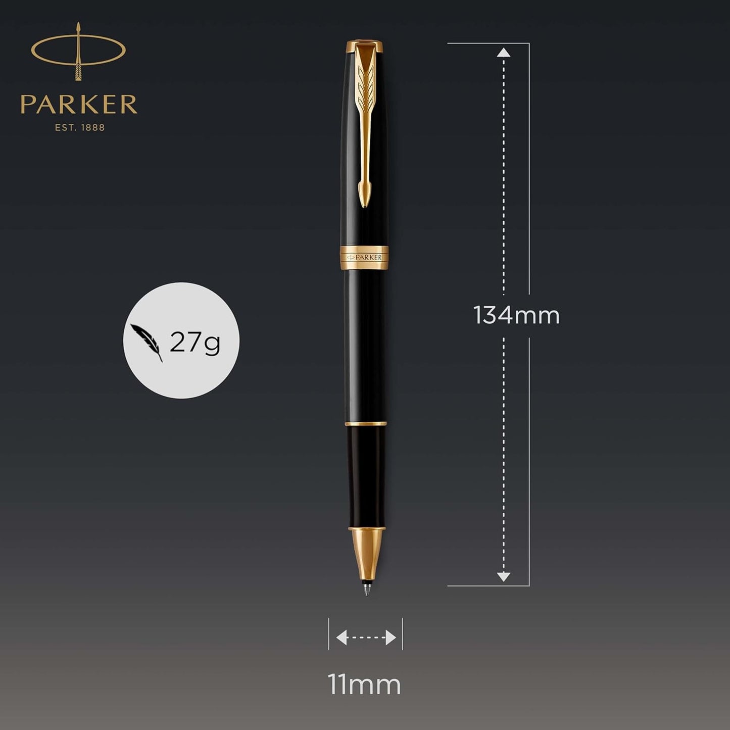 Parker Core Series Black GT Rollerball Pen