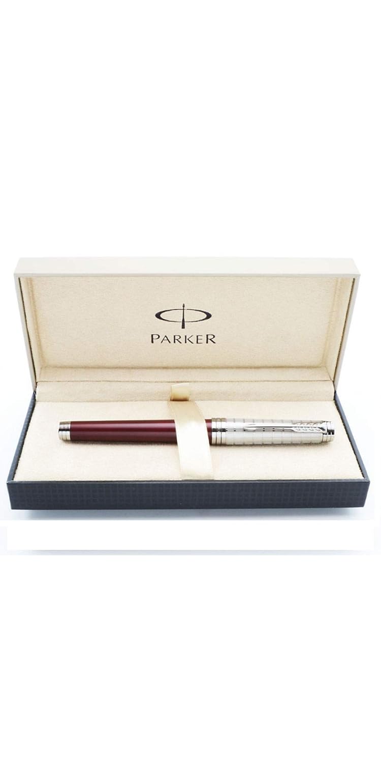 Parker IM Custom Ballpoint Pen – Crimson Red (Medium Point)