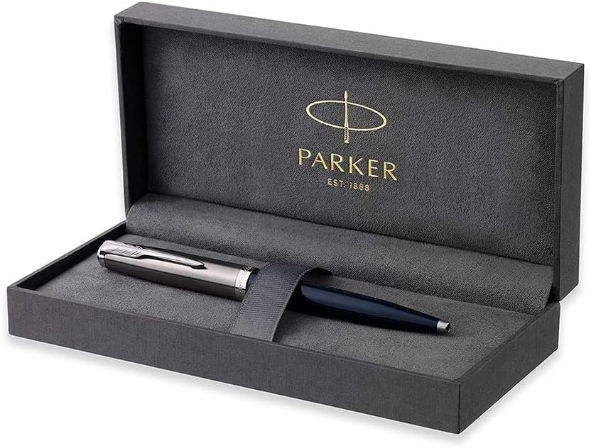 Parker 51 Ballpoint Pen – Midnight Blue with Chrome Trim | Iconic Luxury Pen