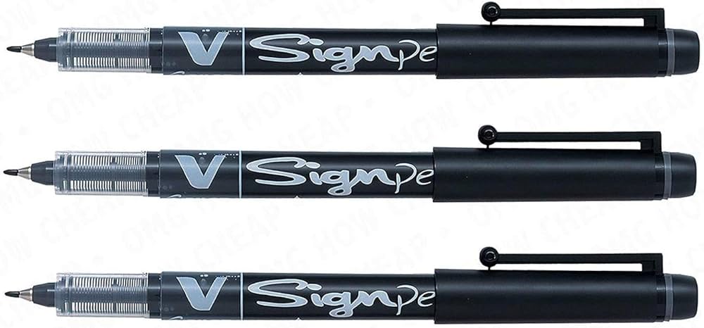 Pilot V Sign Pen – Black