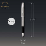 Parker Sonnet Fountain Pen – Stainless Steel with Palladium Trim