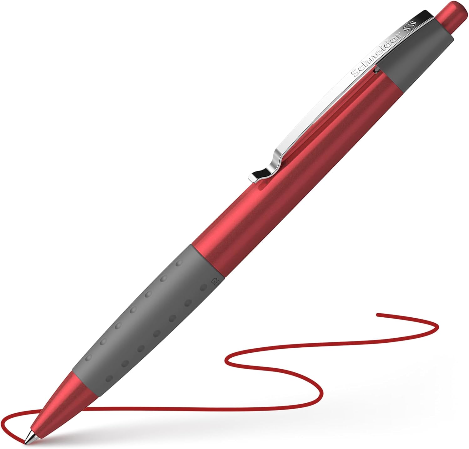 Schneider Loox Ballpoint Pen – Red Ink, Medium Nib, Retractable
