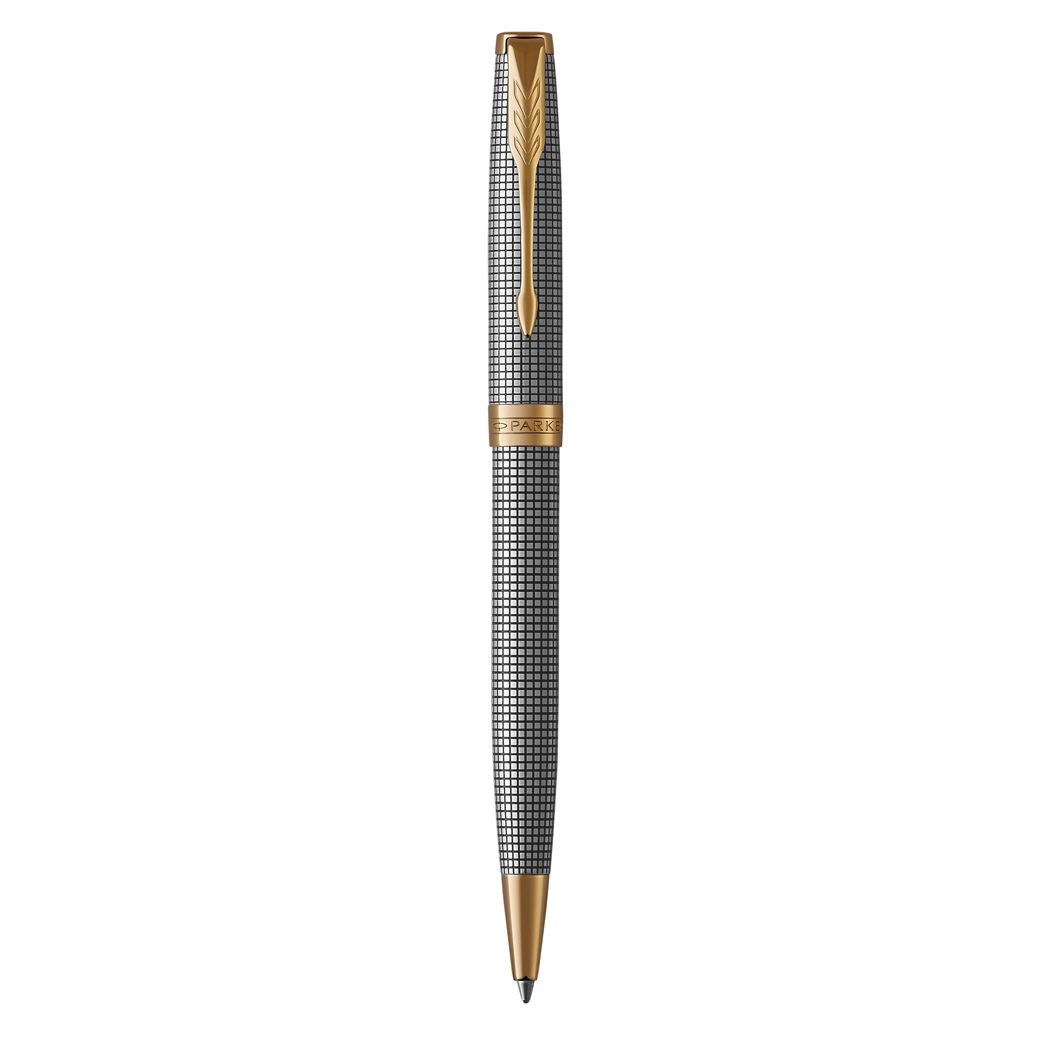 Parker Sonnet Ciselé Sterling Silver GT Slim Ballpoint Pen