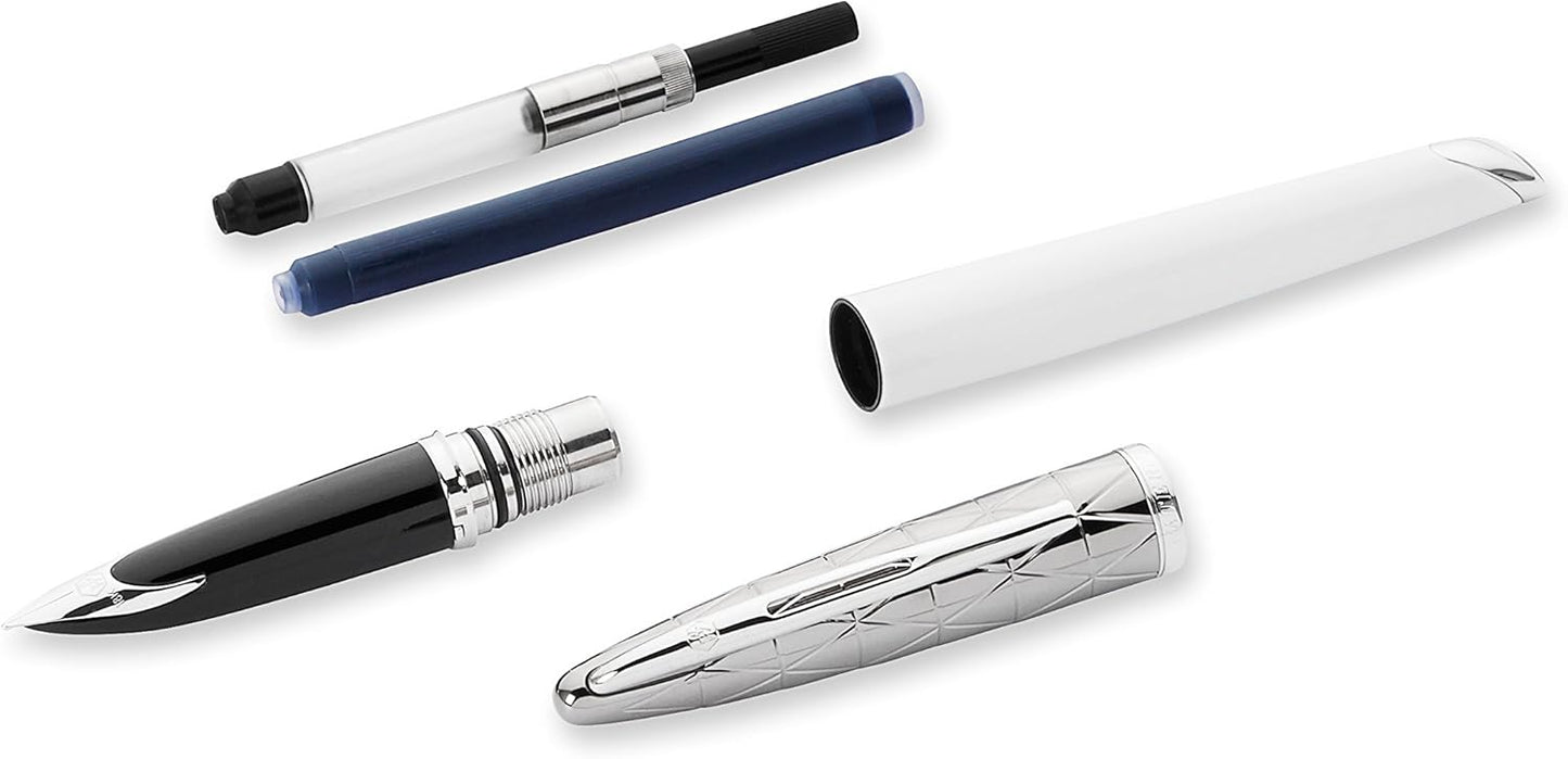 Waterman Carène Fountain Pen – Contemporary White (Chrome Trim)