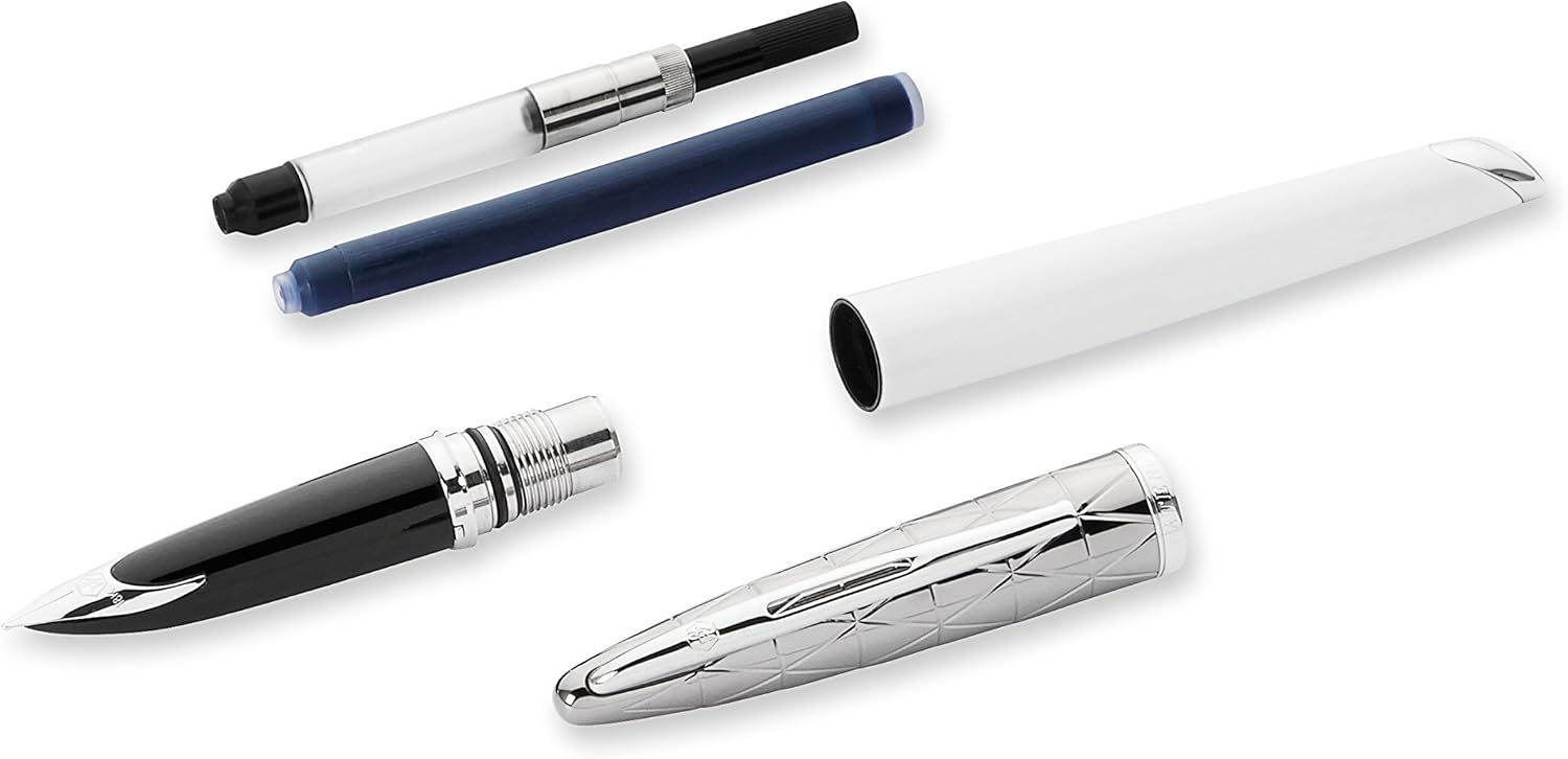 Waterman Carène Fountain Pen – Contemporary White (Chrome Trim)