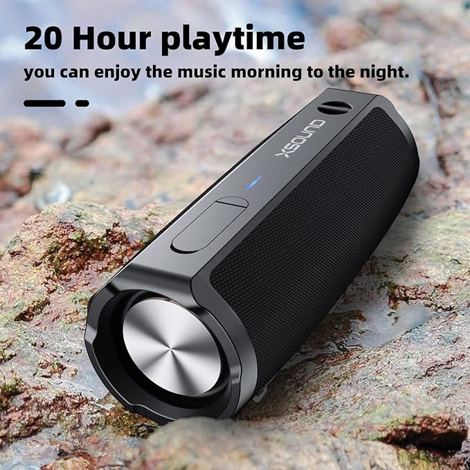 XSOUND FunPlay Pro Wireless Bluetooth Speaker – 20H Playtime, Deep Bass, IPX7 Waterproof, TWS Stereo