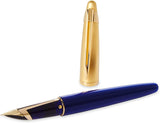 Waterman Edson Fountain Pen – Sapphire Blue Gold Trim (GT) Medium Nib