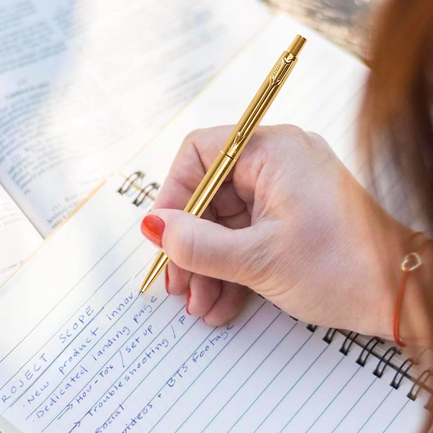 Parker Classic Gold Ballpoint Pen – Blue Ink
