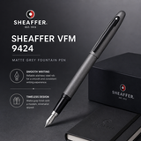 Sheaffer VFM 9424 Fountain Pen — Matte Grey | Medium Nib