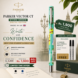 Parker Vector CT Rollerball Pen – ETIME Green Special Edition | Made in UK