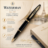 Waterman Carène Black Sea GT Fountain Pen – Medium Nib