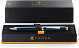 Cross Coventry Ballpoint Pen – Blue Lacquer with Polished Chrome (Blue Ink)