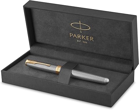 Parker Sonnet Ciselé Sterling Silver GT Rollerball Pen