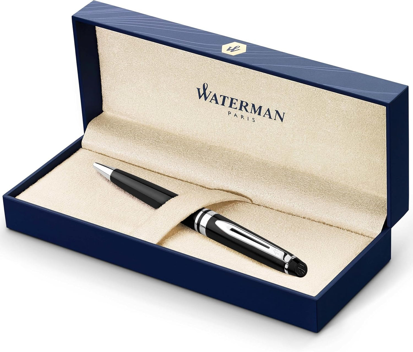 Waterman Expert Matt Black Ballpoint Pen – Premium Writing Instrument
