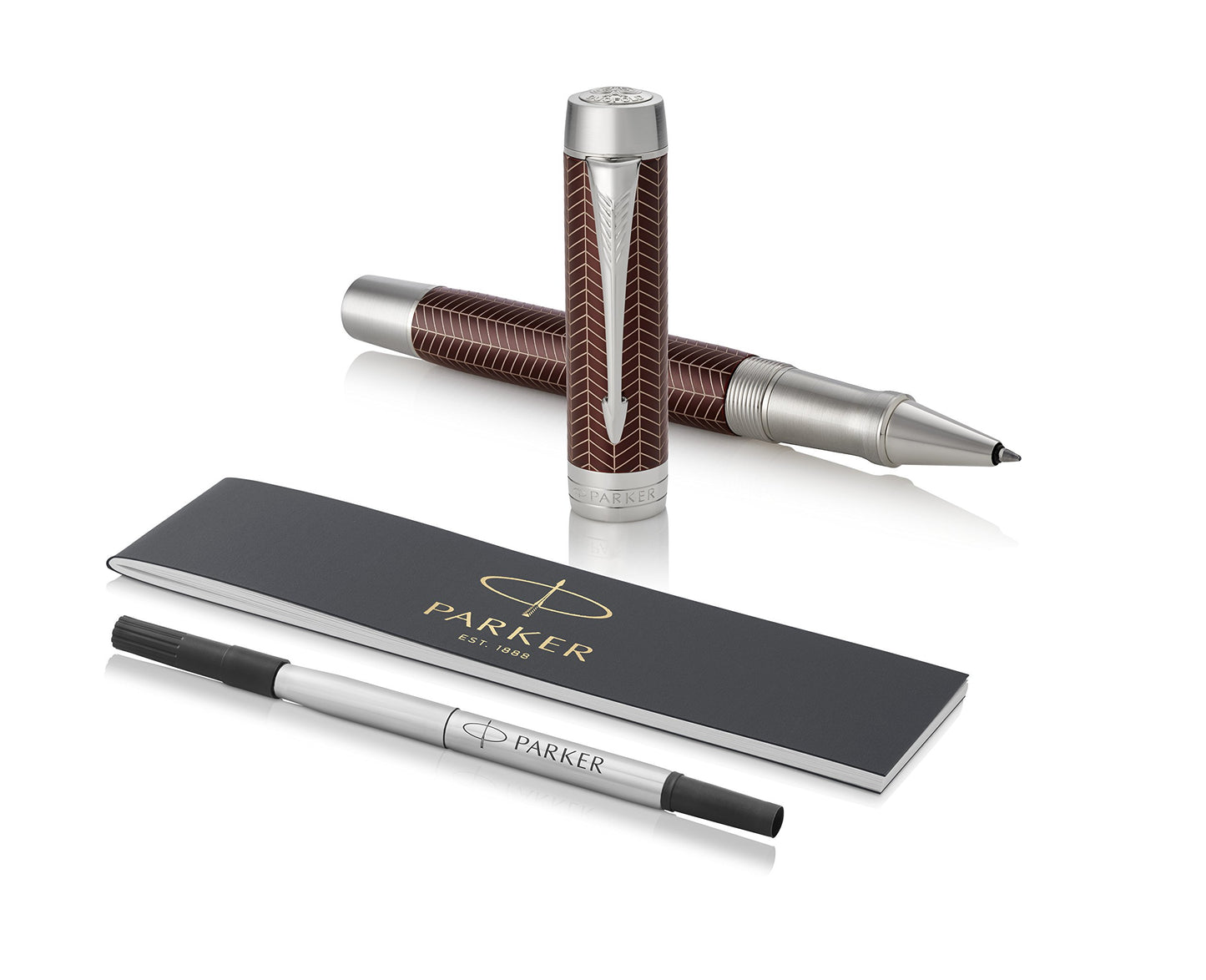 Parker Duofold Prestige Ball Pen – Burgundy Chevron CT
