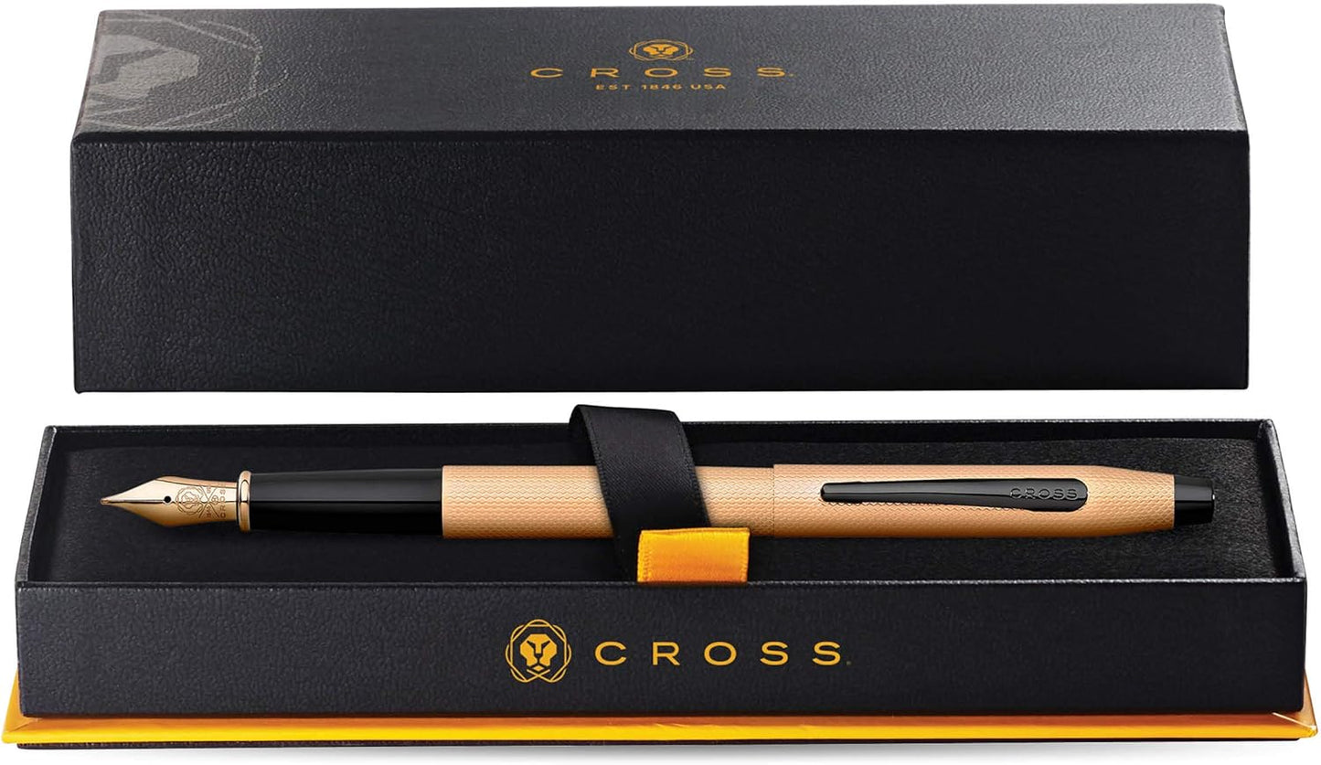 Cross Classic Century Brushed Rose Gold PVD Fountain Pen
