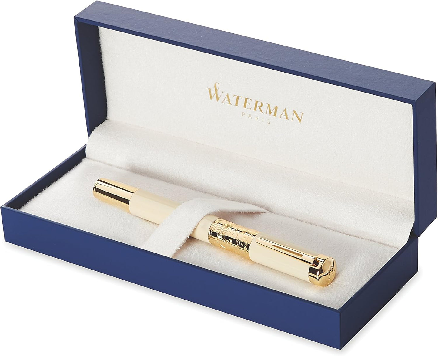 Waterman Elegance Rollerball Pen – Ivory & Gold Trim (GT)