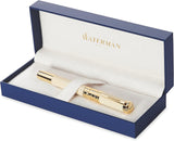 Waterman Elegance Rollerball Pen – Ivory & Gold Trim (GT)