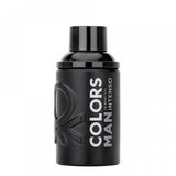 Benetton Colors Black Intenso EDP 100ml, black men's fragrance bottle