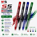 M&G S5 Roller Pen ARP41871 – 0.5mm Fine Needle Tip | Smooth Liquid Ink