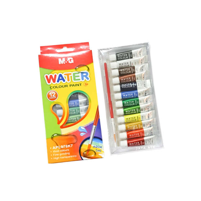 M&G Watercolor Tube Set – 12 Colors (5ml Each)