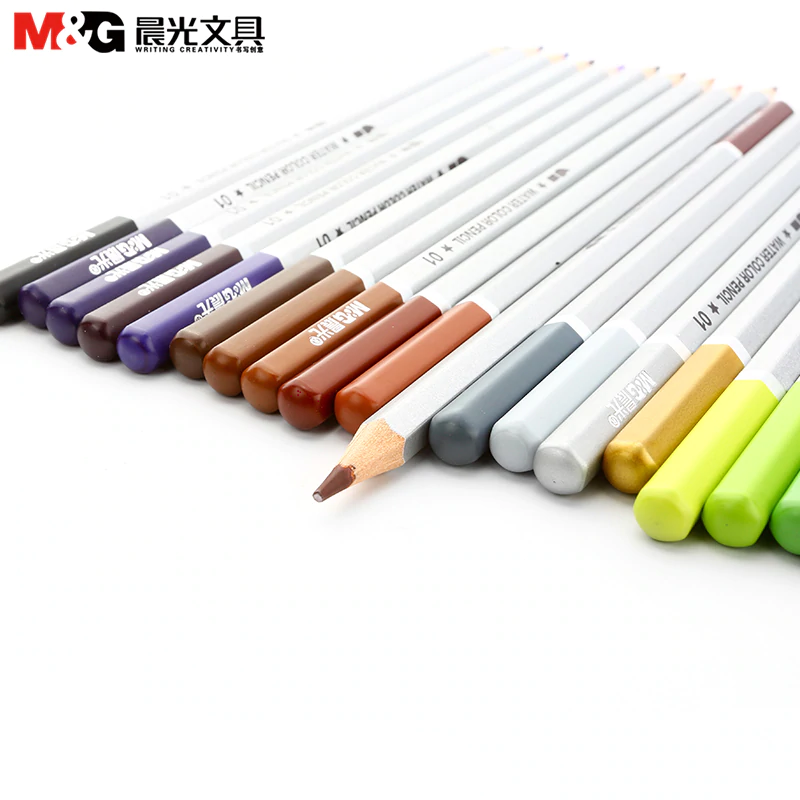 M&G Water Soluble Color Pencil Set of 48