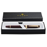 Cross Bailey Light Fountain Pen – Polished Burgundy Resin | Gold Trim | Medium Nib