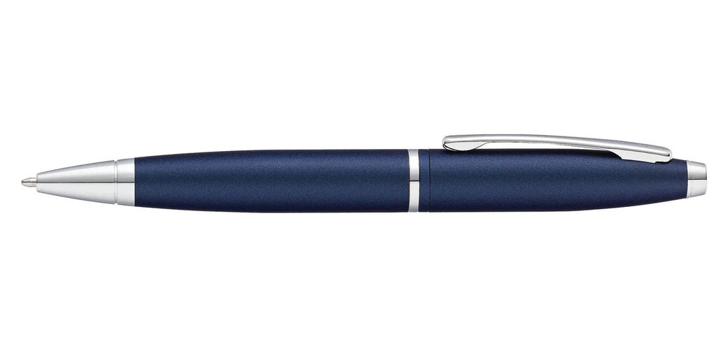 Cross Calais Matte Metallic Blue with Polished Chrome Appointments Ballpoint Pen (Blue Ink)