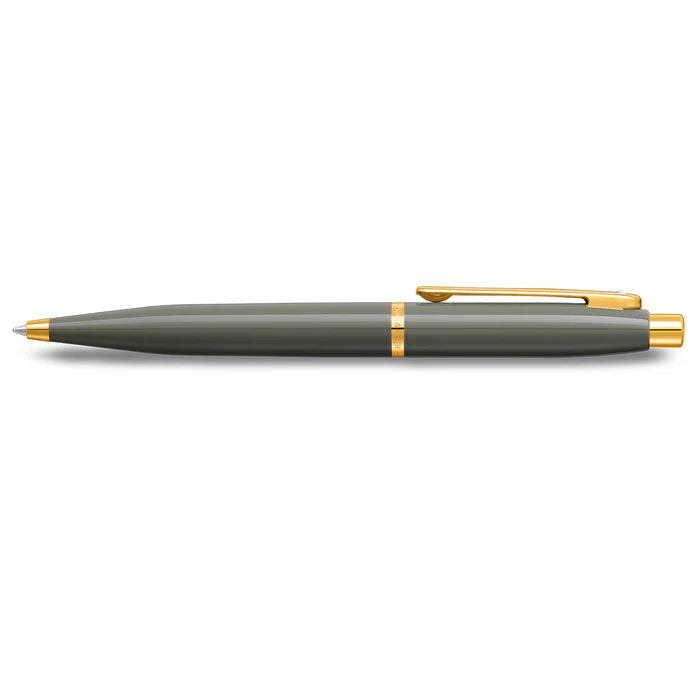 Sheaffer VFM 9427 Ballpoint Pen – Glossy Light Grey with PVD Gold Trim