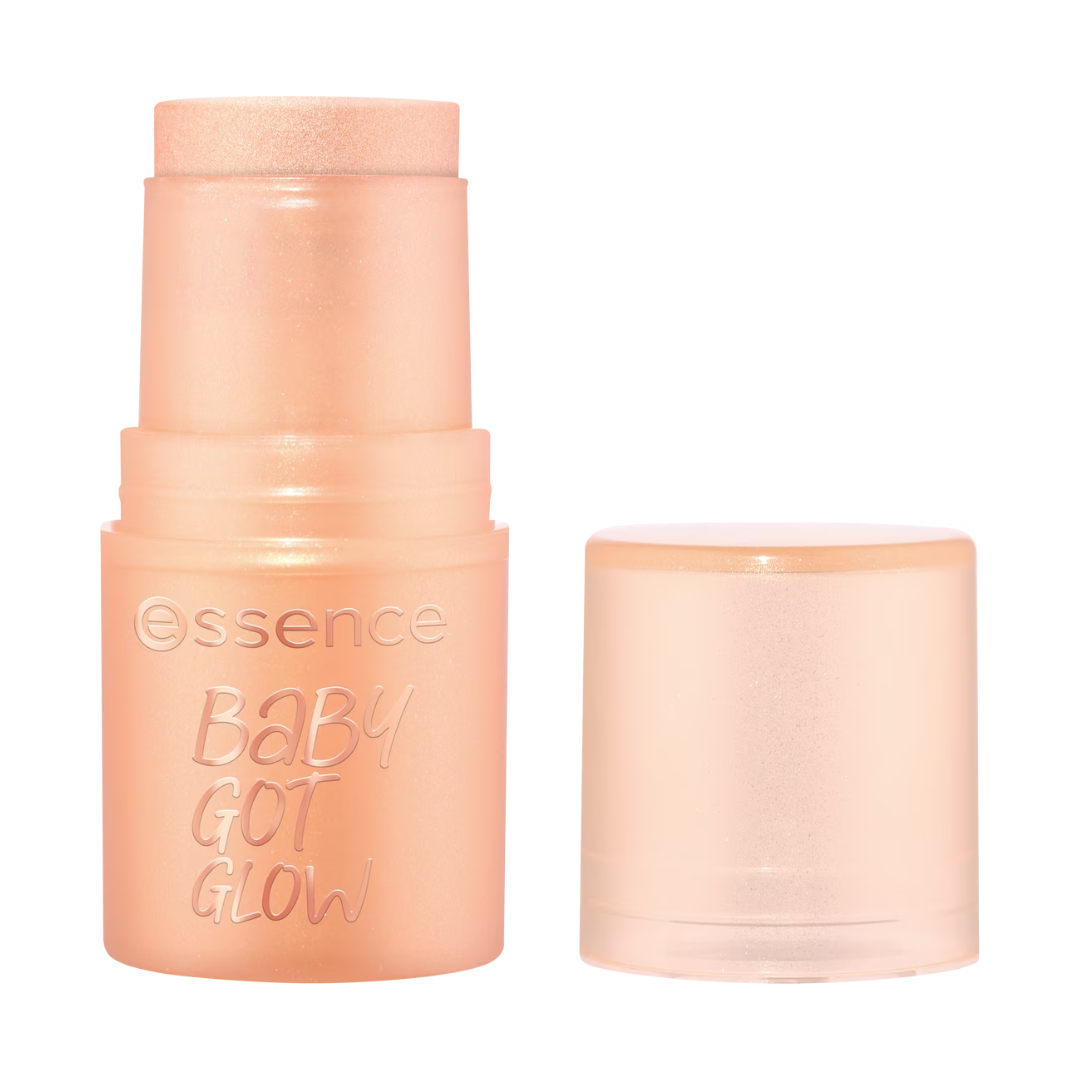 essence Baby Got Glow! Highlighter Stick – Champagne & Rosy Glaze