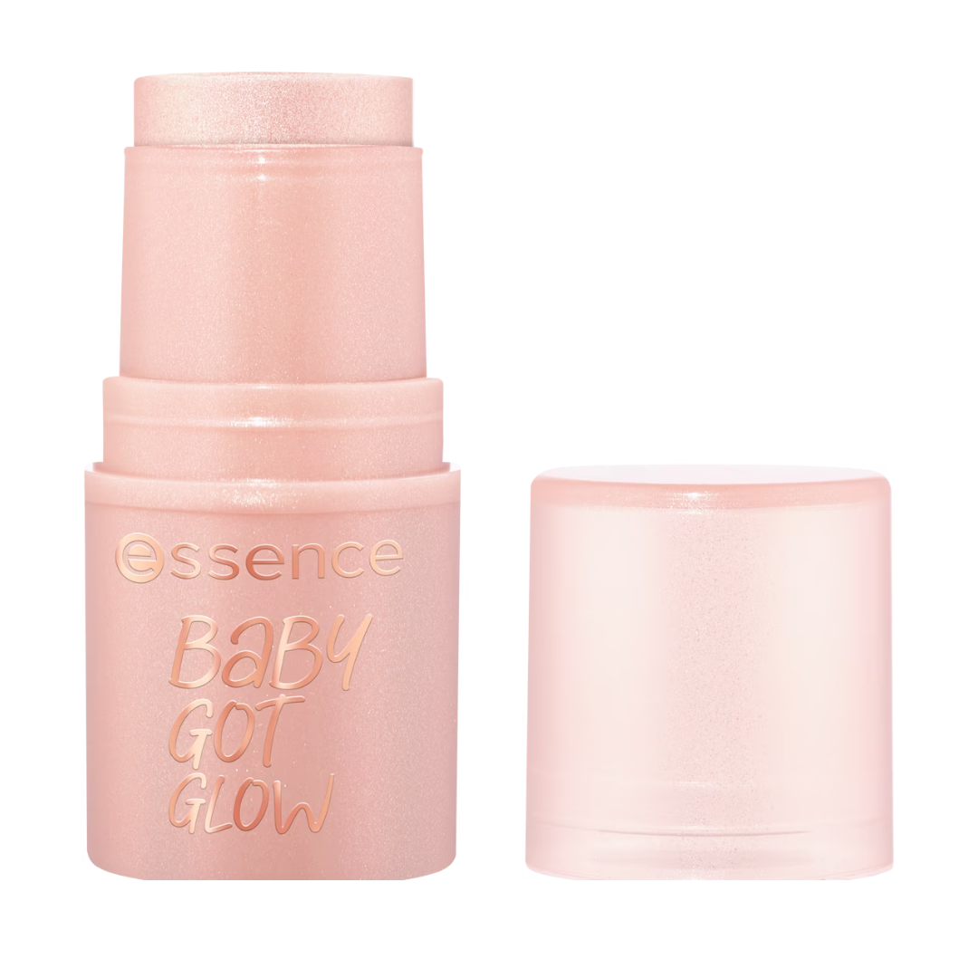 essence Baby Got Glow! Highlighter Stick – Champagne & Rosy Glaze