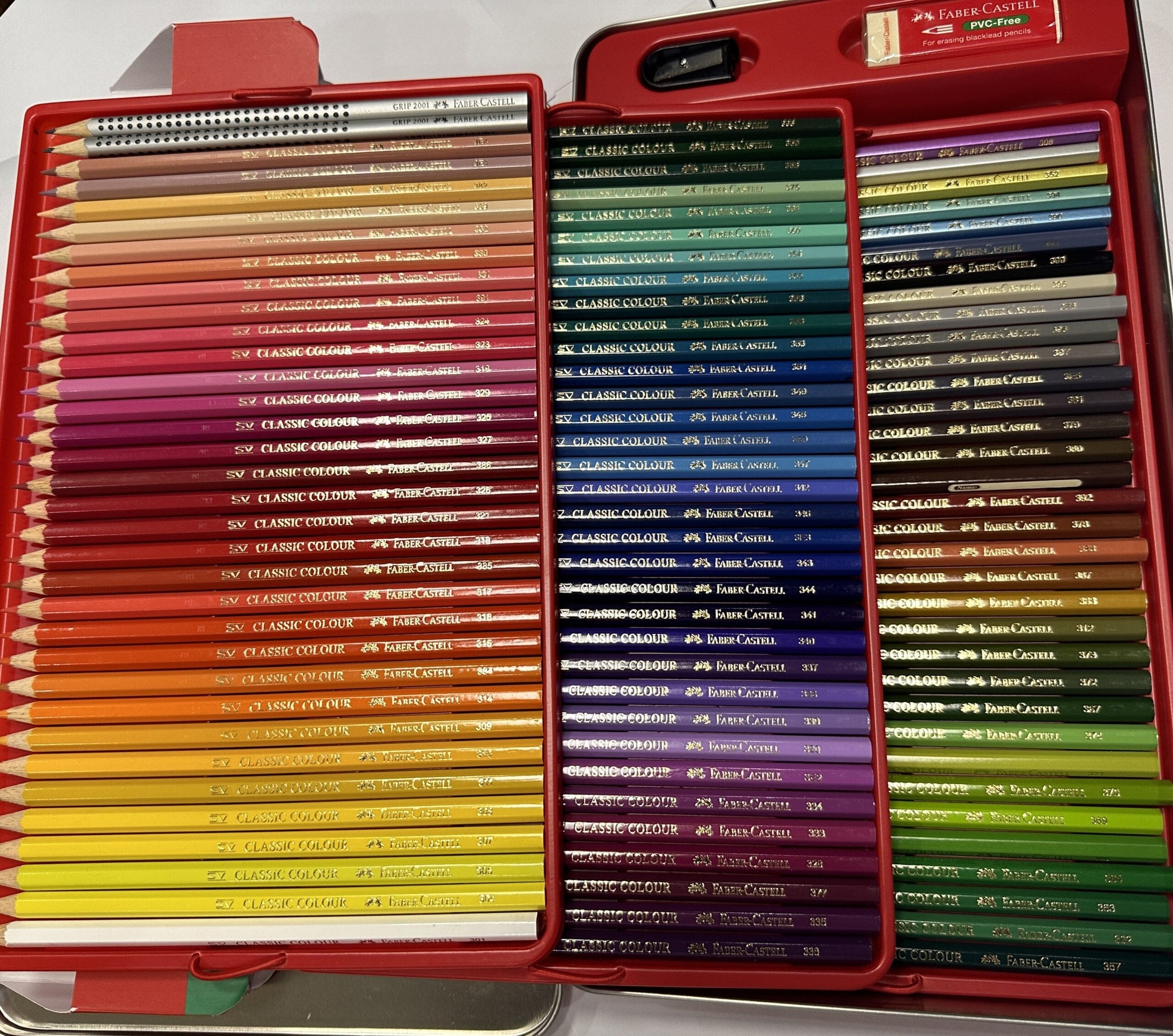 Faber Castell 100 Classic Colour Pencils Tin Case