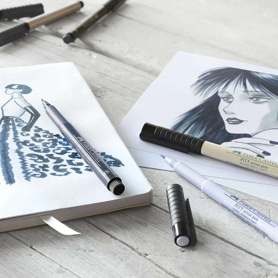 Faber Castell Pitt Artist Pen Soft Brush – Set of 4
