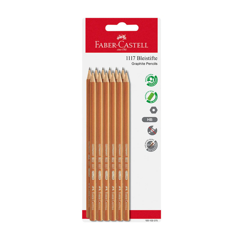 Faber-Castell Graphite Pencil HB – Blister Pack of 12