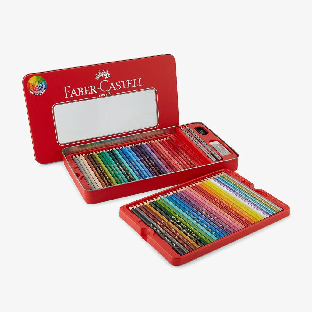 Faber Castell 60 Classic Colour Pencils Tin Case