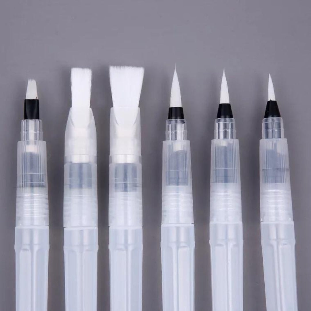 Keep Smiling Water Brush Pen Set Of 6